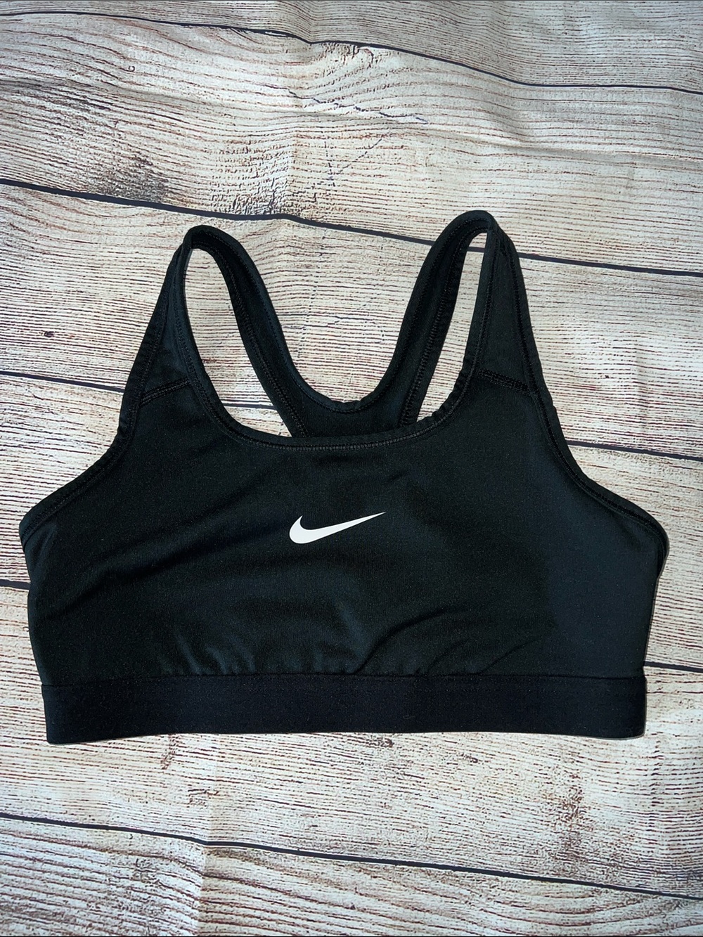 Nike dri fit Racerback Sports Bra - black